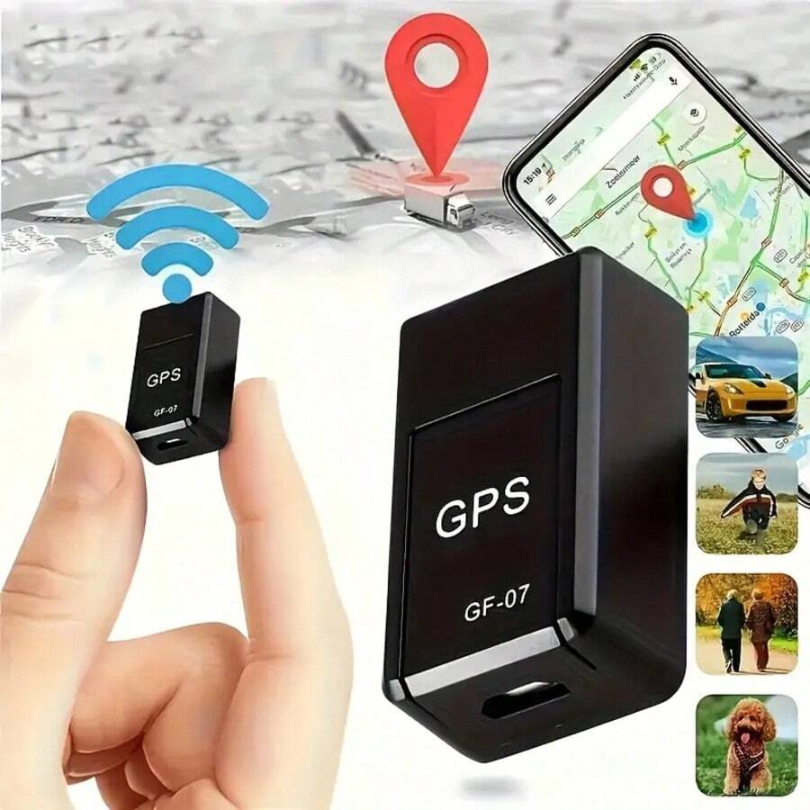 1 قطعة جهاز تتبع GPS صغير GF07 مع مغناطيس، مناسب للمركبات، تحديد الموقع في الوقت الفعلي عبر GSM/GPRS، تصميم مدمج، لمراقبة السيارات...
