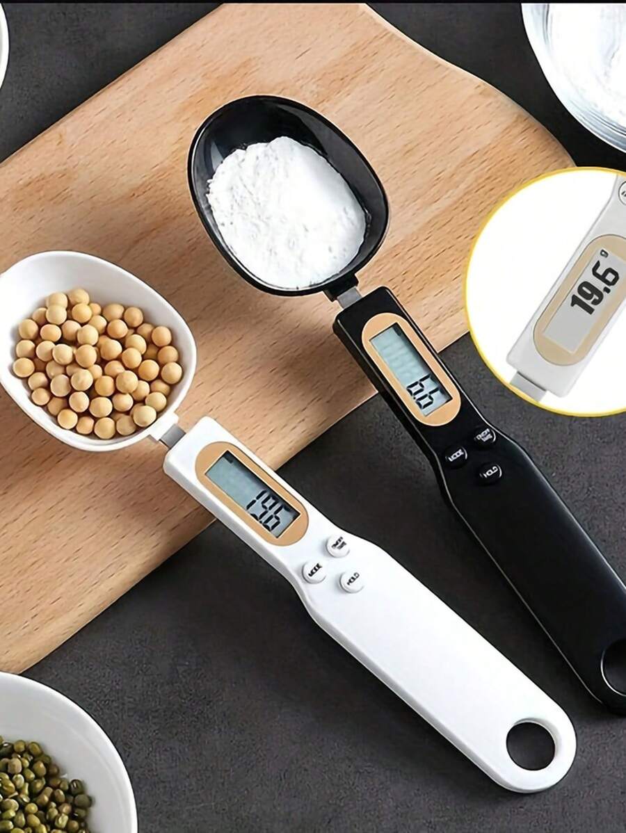 1 قطعة ميزان مطبخ رقمي Accu-Measure - شاشة LCD، دقة 0.1 جرام - 500 جرام، يعمل بالبطارية، مثالي للطهي والخبز والتحكم في الحصص